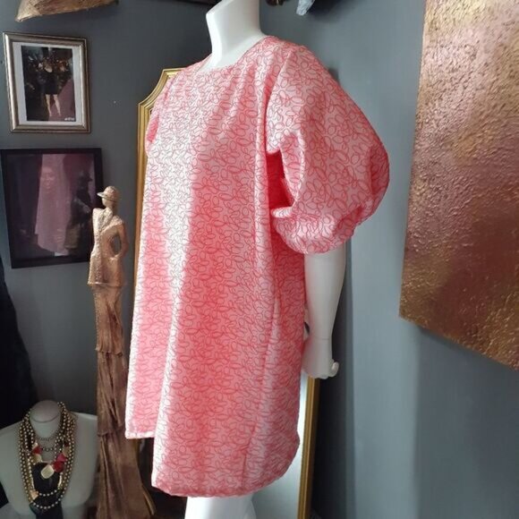 NWT Handmade Puff Sleeved Mini Dress - Picture 14 of 14